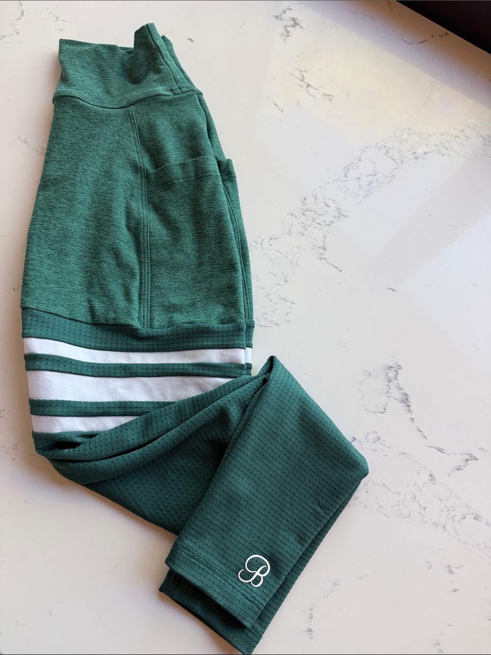 Bombshell Scrunch THIGH HIGHS with Pockets in Green Color size Small